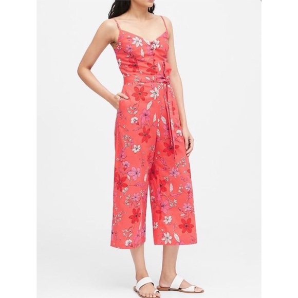 Banana Republic Floral Jumpsuit